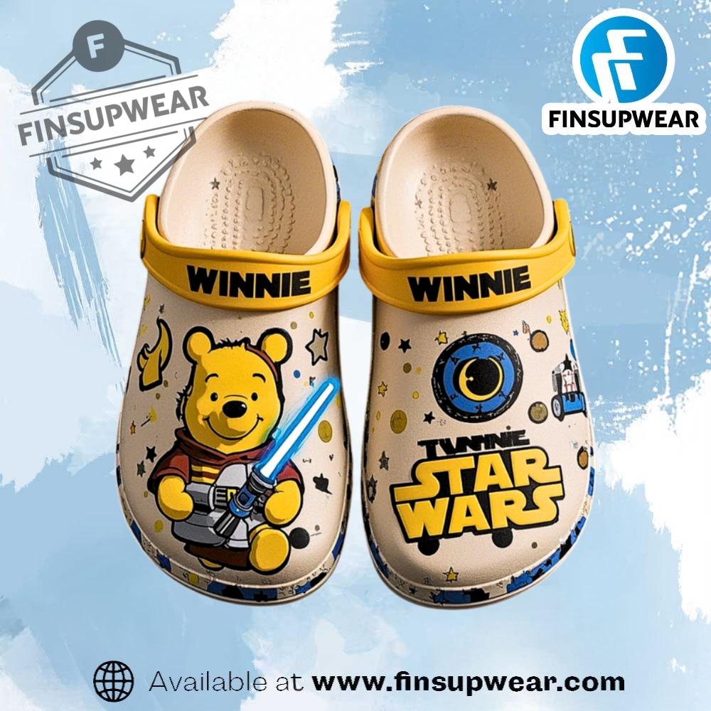 Winnie The Pooh X Star Wars Crocs Crocband Clogs Shoes finsupwear 1