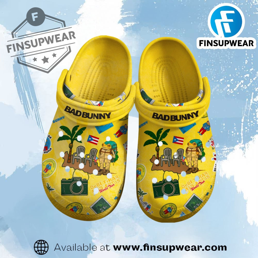 Bad Bunny Music Crocs Crocband Clogs Shoes