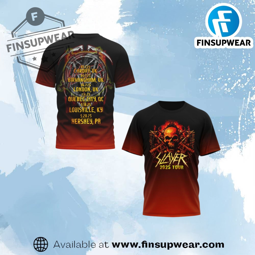 Slayer Celebration 2025 Tour Shirt