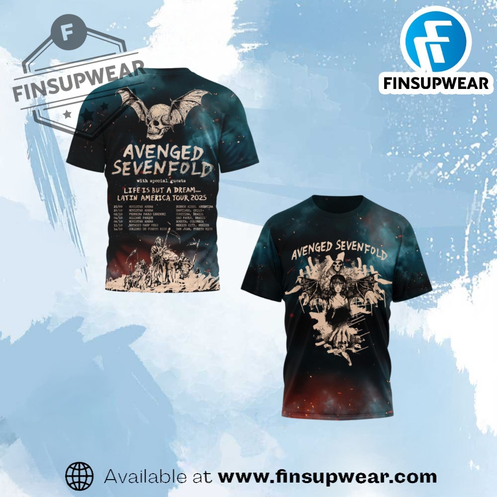 Avenged Sevenfold Life Is But A Dream Tour 2025 Shirt