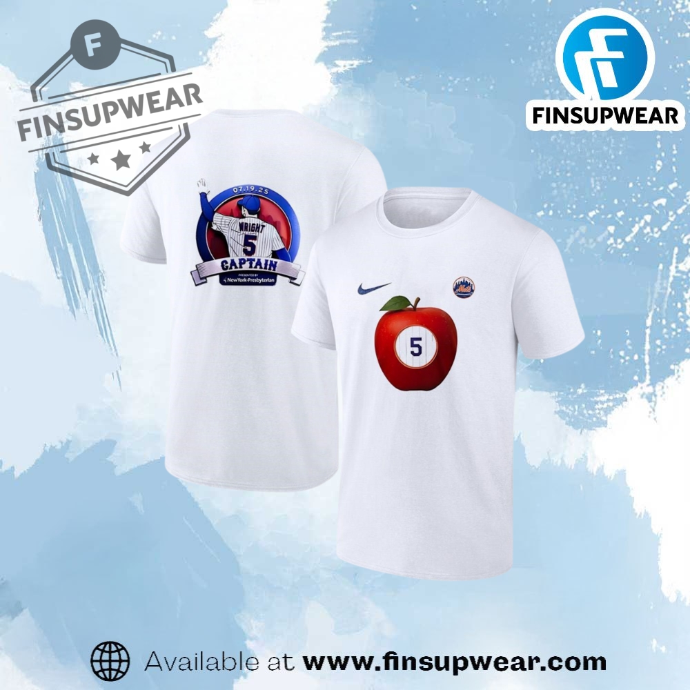 New York Mets Legend David Wright Captain Apple Shirt