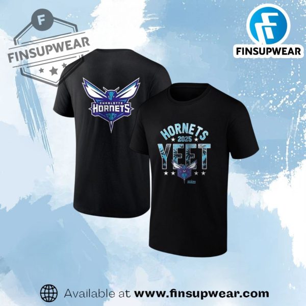 Charlotte Hornets X Yeet 2025 Raw Shirt finsupwear 1