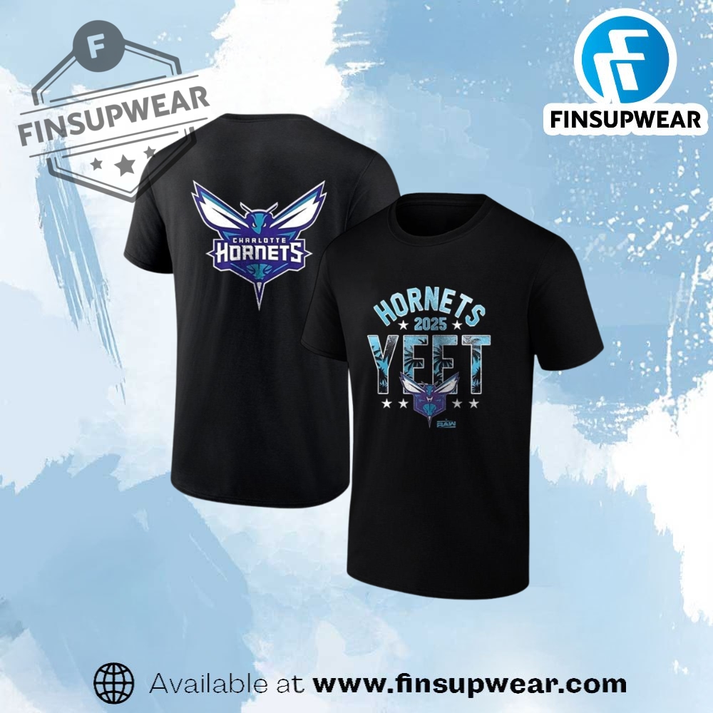 Charlotte Hornets X Yeet 2025 Raw Shirt