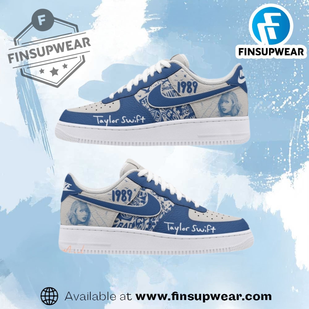 Taylor Swift 1989 Music In Blue Edition Air Force 1 Shoes