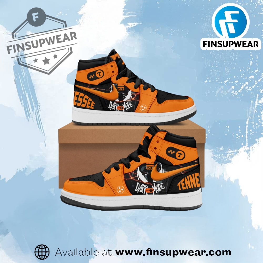 Tennessee Volunteers Football Dark More Air Jordan 1 Shoes
