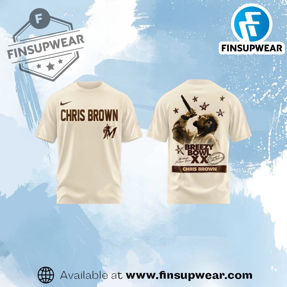 Miami Marlins X Chris Brown Breezy Bowl 2025 Shirt
