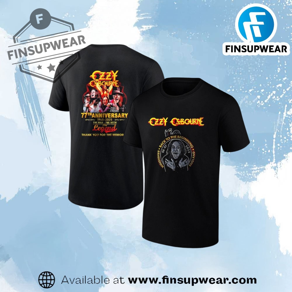 Ozzy Ozbourne 77Th Anniversary Shirt