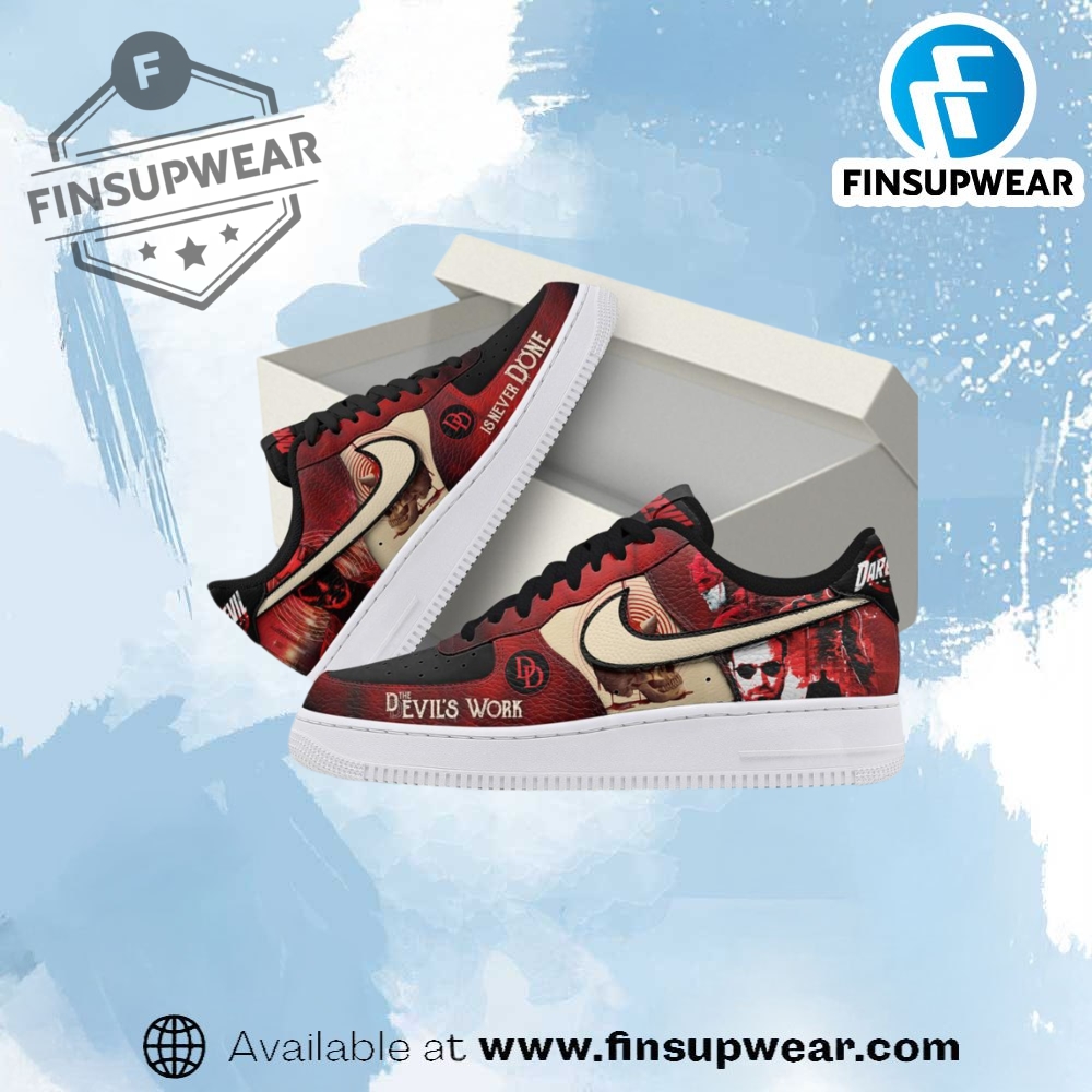 The Devils Work Is Never Done Nike Air Force 1 Sneaker