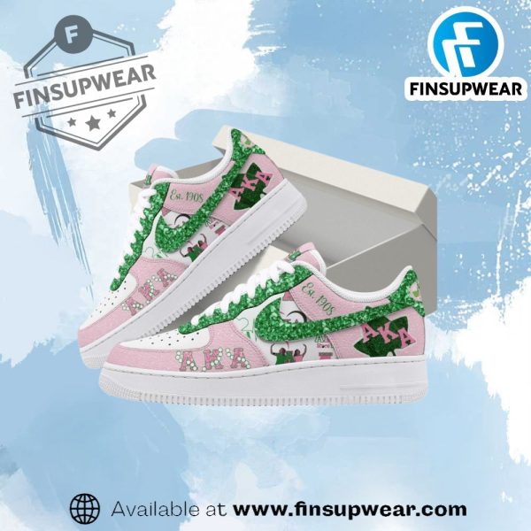Alpha Kappa Alpha Est 1908 Nike Air Force 1 Sneaker finsupwear 1