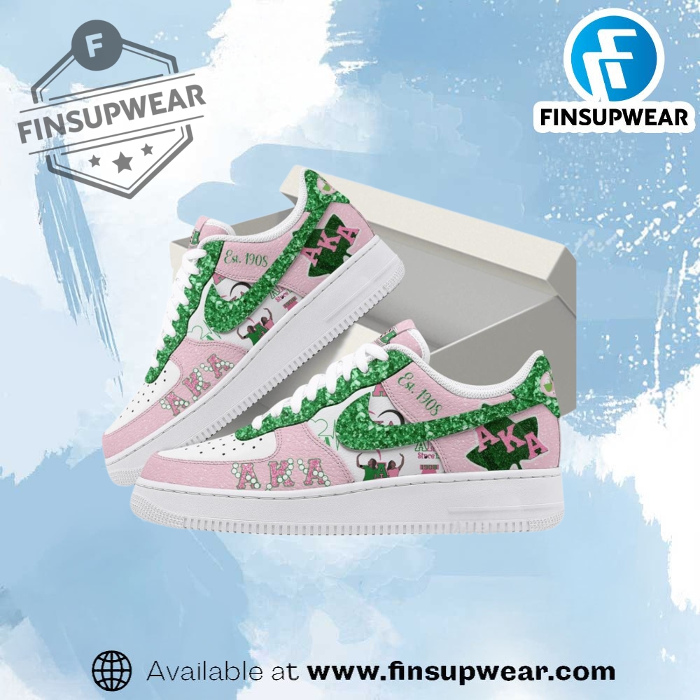Alpha Kappa Alpha Est 1908 Nike Air Force 1 Sneaker