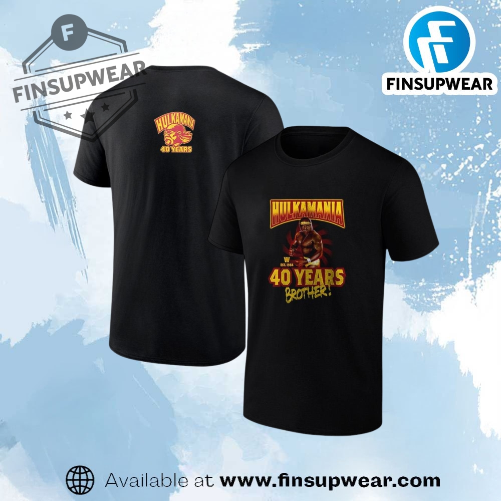 Hulk Hogan 40 Years Brother Est 1984 Wwe Shirt