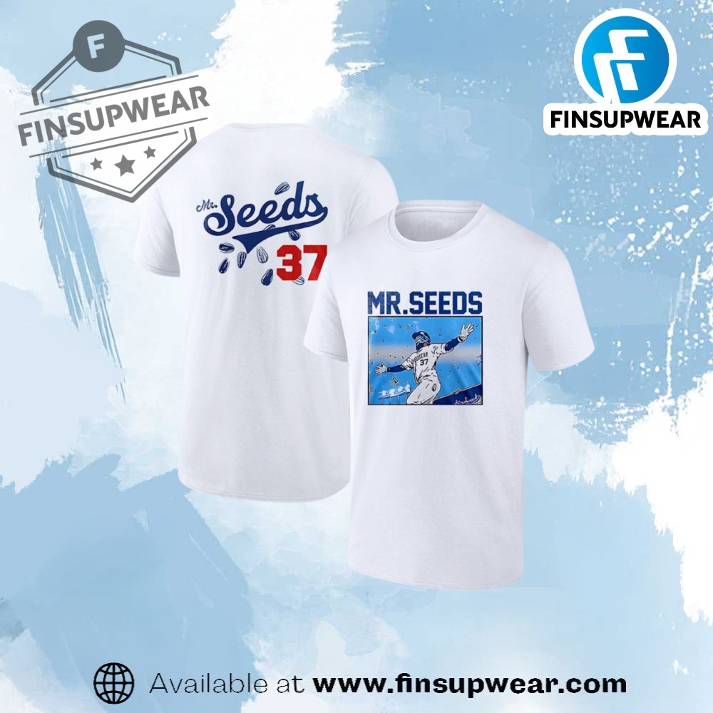 Los Angeles Dodgers Teoscar Hernandez Mr Seed Number 37 Shirt