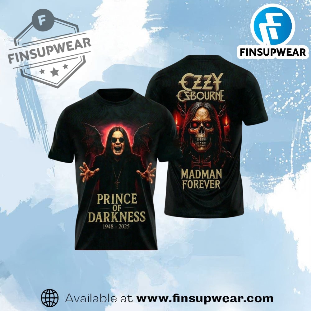 Ozzy Osbourne Prince Of Darkness Madman Forever 19482025 Shirt