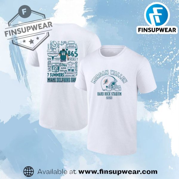 Miami Dolphins X Morgan Wallen Im The Problem Tour Shirt finsupwear 1