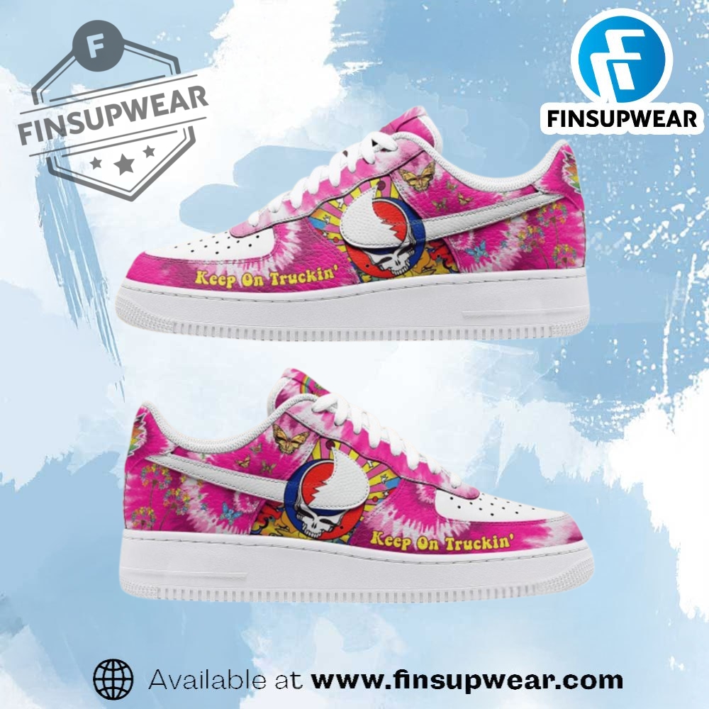 Grateful Dead Keep On Truckin Nike Air Force 1 Shoes