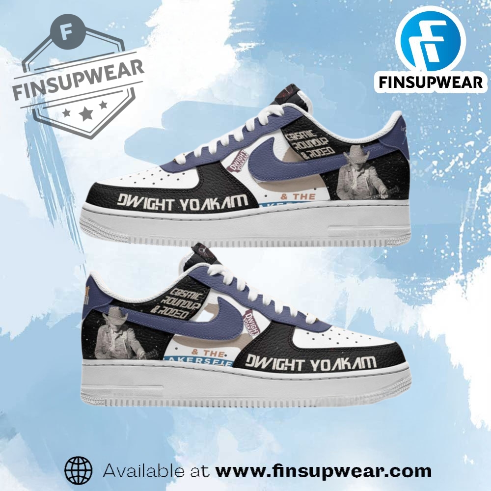 Dwight Yoakam Cosmic Roundup  Rodeo Nike Air Force 1 Shoes