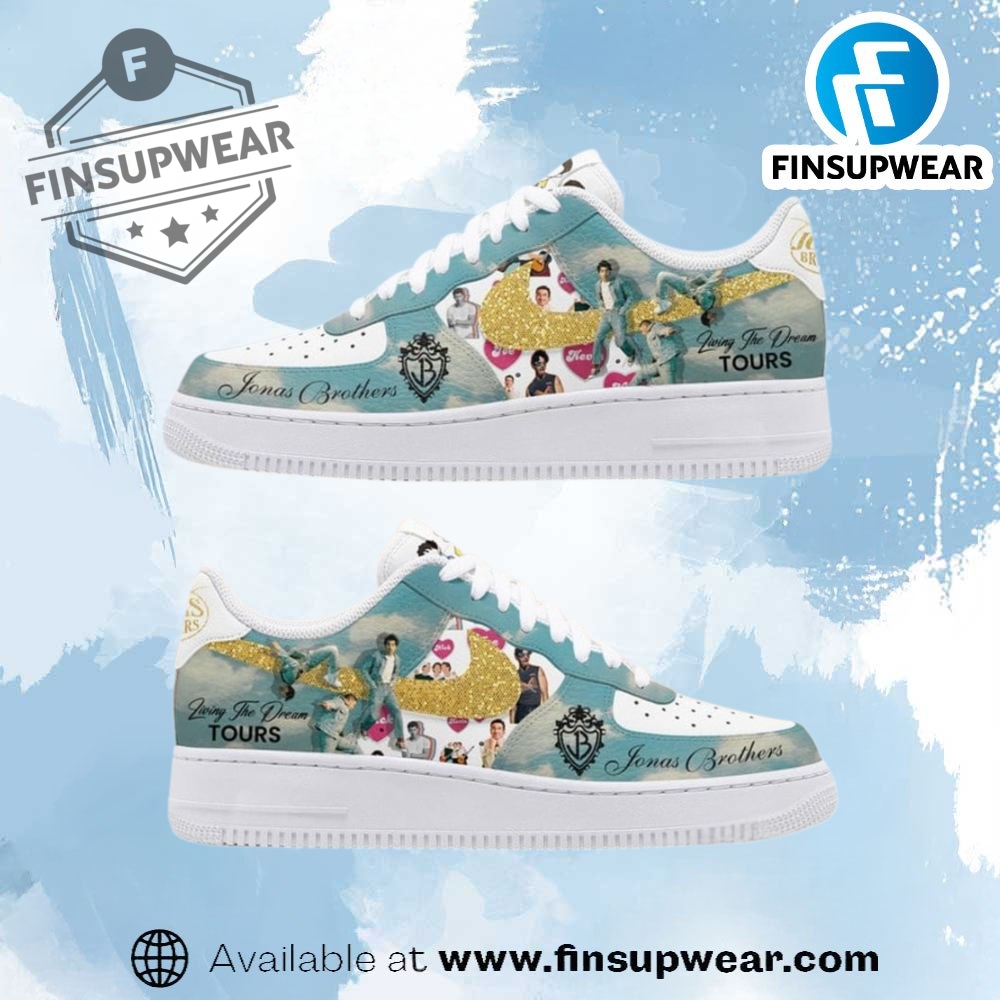 Jonas Brothers Living The Dream Tours Air Force 1 Shoes